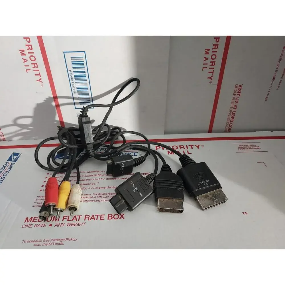 Mad Catz Multi AV S-Video Audio Cable PS1 PS2 PS3 XBOX Gamecube N64 360 T6#203